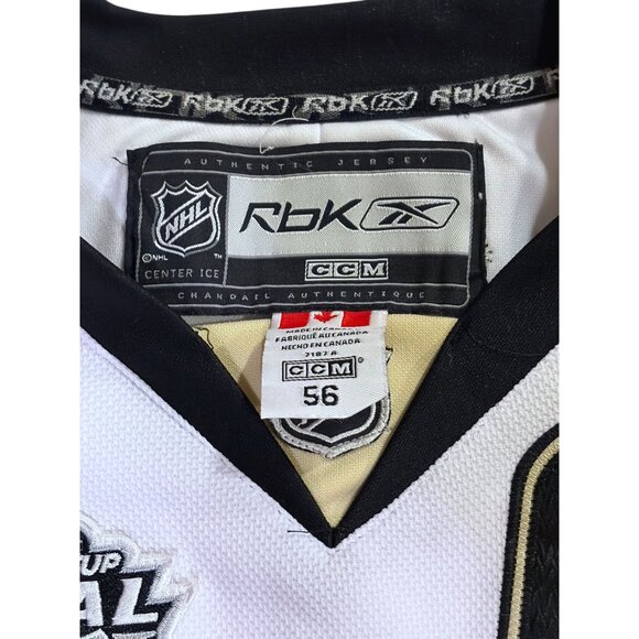 Pittsburgh Penguins Sidney Crosby 2009 Stanley Cup Jersey Reebok Edge Sz 56 NHL - Picture 11 of 13